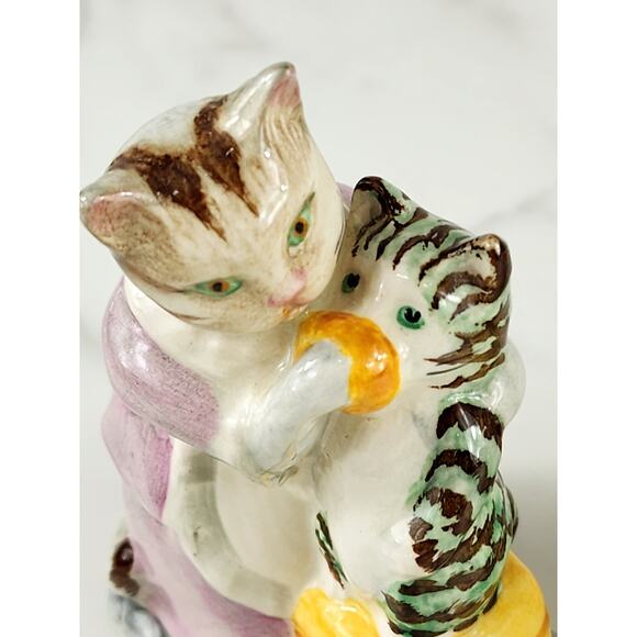 Breatrix Potter's Cat Kitten Lover Ribby Tabitha Miss Moppet 3 3/4" Year 1976 x3 - Picture 5 of 16